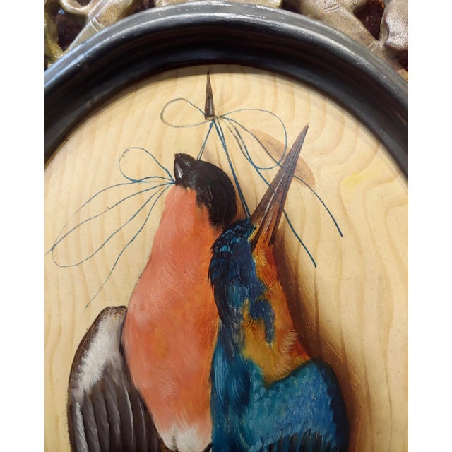 Realism Michelangelo Meucci -19th Century Still Life of Song Birds -Oil Painting For Sale - Image 3 of 9