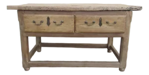 18th Century English Rustic Weathered Oak Table