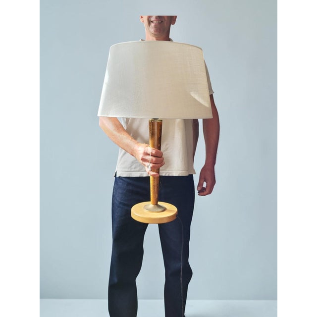 Wood Mazda Lamp from Unilux, 1960s For Sale - Image 7 of 10