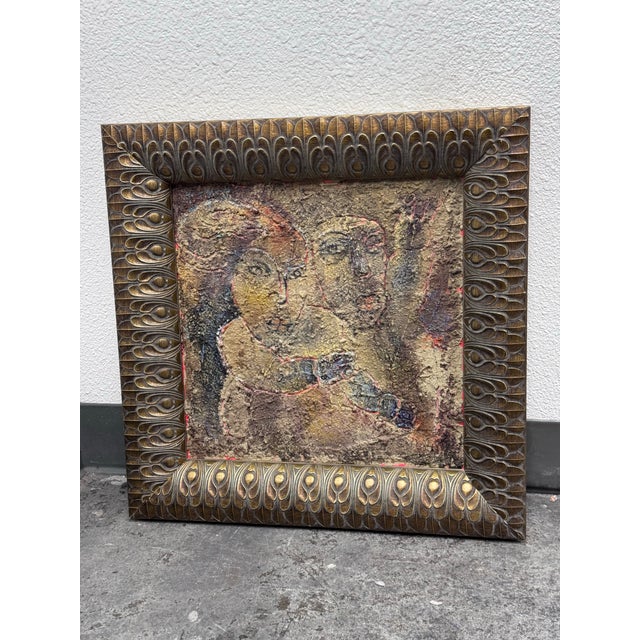 Chinese Circa 2010 Yang Yang Fresco Serries-the Couple For Sale - Image 3 of 12