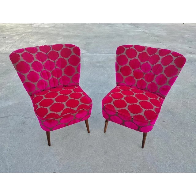 In this listing you will find two Mid-Century Modern Shell Back Cocktail or Lounge Chairs. These two beauties have jut...