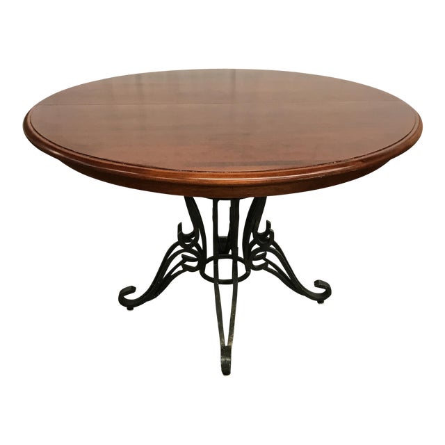 Nichols & Stone Ironwood Pedestal Table Chairish