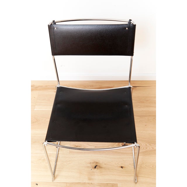 Leather Dining Chairs by Giandomenico Belotti for Alias, 1980s, Set of 4 For Sale - Image 10 of 13