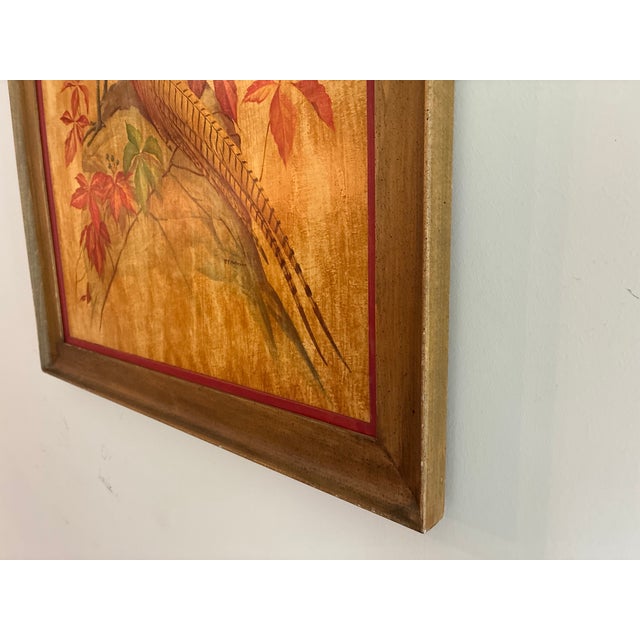 Vintage Pheasant Framed Art Roger Tory Peterson Cottage English Study Decor For Sale - Image 10 of 18