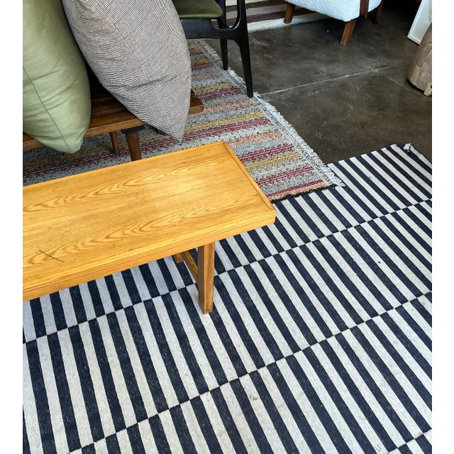 Wood 1970s Minimalist Swedish Bench For Sale - Image 7 of 11