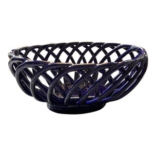 Eucalyptus Stoneware Basket For Sale