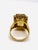 Art Deco Bochic “Capri” Vintage Citrine & Lemon Quartz — 18K Gold & Silver, Circa 1990 For Sale - Image 3 of 12