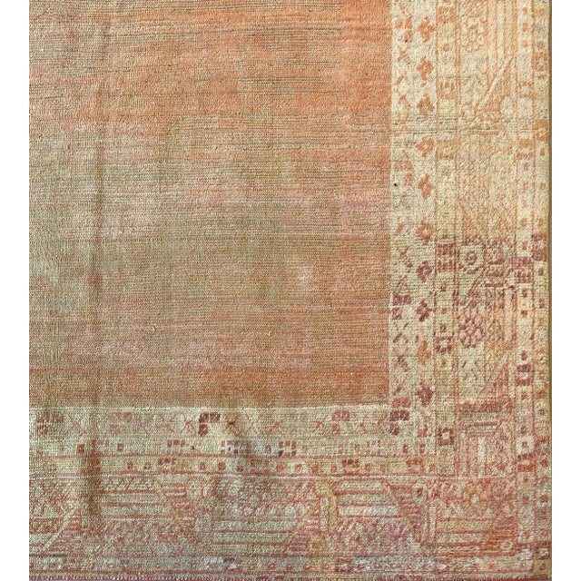 Late 19th Century Late 19th Century Antique Handwoven Oushak Rug For Sale - Image 5 of 7