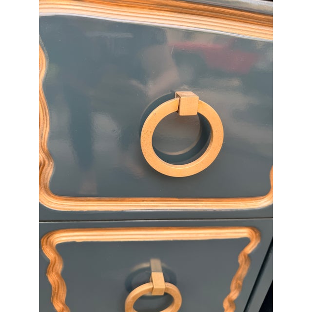 Pair of Salamander Lacquered Dorothy Draper Style Espana Chests For Sale - Image 11 of 12