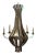 Currey & Co. Industrial Leopold II Metal Chandelier For Sale
