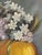 Blue Mid 20th Century Narcissus Still Life, Mid-Century Oil Painting For Sale - Image 8 of 8