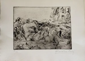 Anselmo Bucci - Militants - Original Etching - 1917