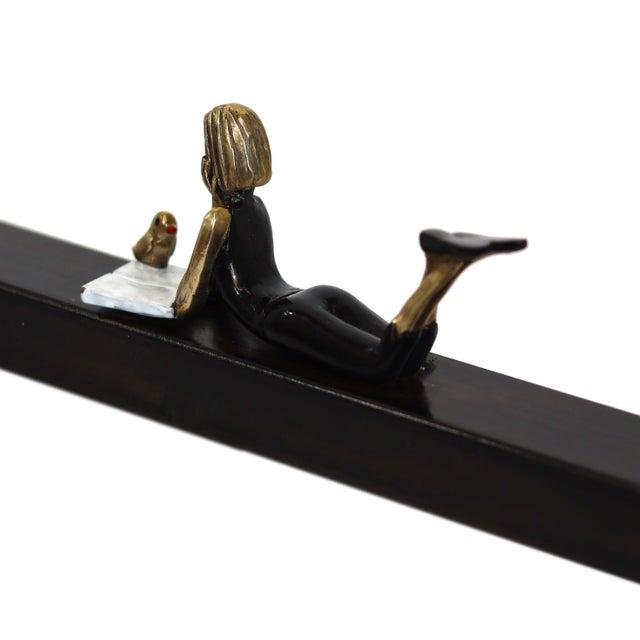 Shared Secrets 10 - Contemporary Figurative Bronze and Iron Wall Sculpture by Mireia Serra For Sale In Los Angeles - Image 6 of 9