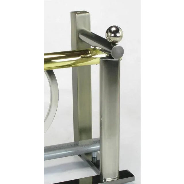 Metal Design Institute America Metal Sculptural Dining Table by Kaizo Oto For Sale - Image 7 of 10