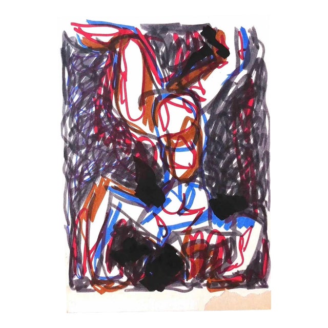 Acrobat, Original Drawing, Mid 20th-Century For Sale