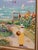 A delightful painting from an unknown artist done in the manor of Monet. Subject is a flower garden by the sea. Comes...