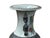 Gray Orient Crackle Gray Warrior Graphic Artistic Pottery Ceramic Vase For Sale - Image 8 of 17
