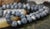 Vintage Natural Denim Blue Sponge Coral Hand Knotted Bead Necklace 32" Long For Sale - Image 4 of 15