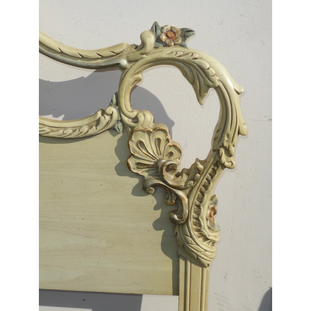 Vintage French Country Provincial Carved Wood Rococo King Headboard Chairish