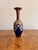 Lovely antique Doulton Lambeth vase having a lovely shaped vase decorated on a blue ground with mustard coloured swags and...