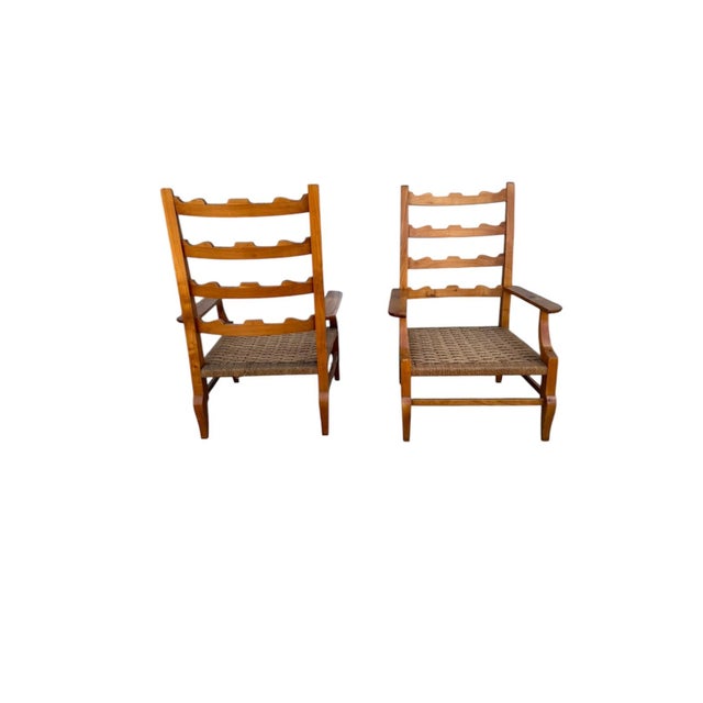 1920s Vintage Armchairs by Gio Ponti, 1920s, Set of 2 For Sale - Image 5 of 8