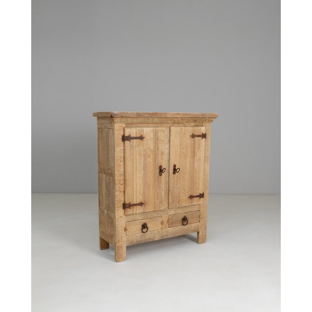 1970s 1970s French Primitive Oak Buffet With Iron Hardware For Sale - Image 5 of 18