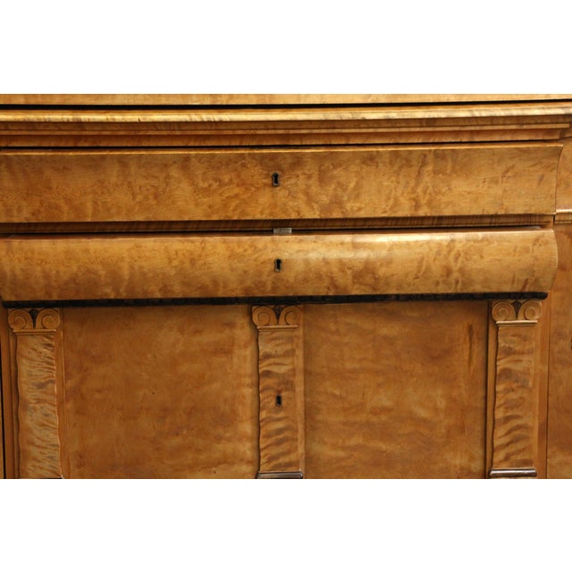 Late 19th Century Antique Biedermeier Maple Pass Through Sideboard For Sale - Image 5 of 13