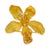 1970s Tiffany & Co. Vintage 18k Yellow Gold Diamond Azalea Brooch For Sale - Image 5 of 7