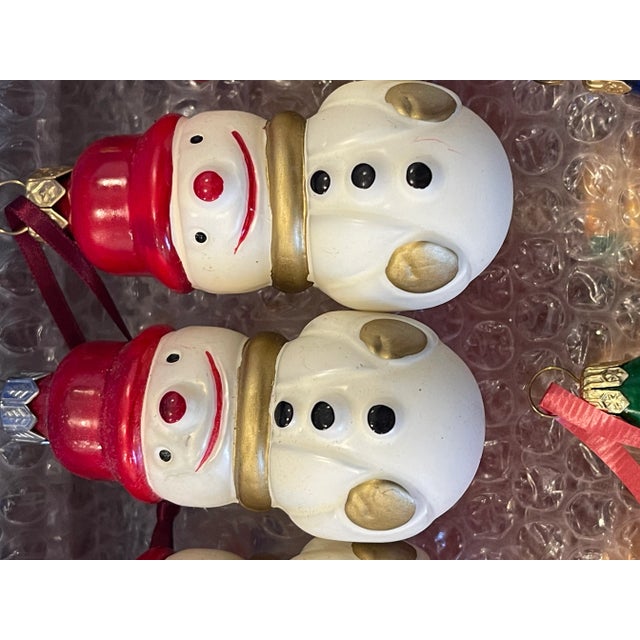 Shabby Chic 50 S Vintage European Christmas Ornaments Figurines For Sale - Image 3 of 10