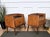 Black Mid-Century Art Deco Italian Nightstands in Walnut and Glass Top, 1950s, Set of 2 For Sale - Image 8 of 10