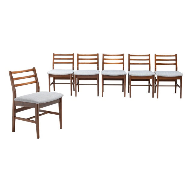 Mid-Century Modern Dining Chairs, 1960s, Set of 6 For Sale