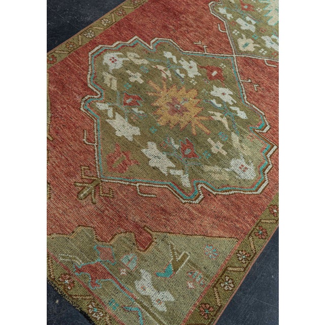 Brown Turkish Vintage Rug 3'7" x 10'5" #20849 For Sale - Image 8 of 8