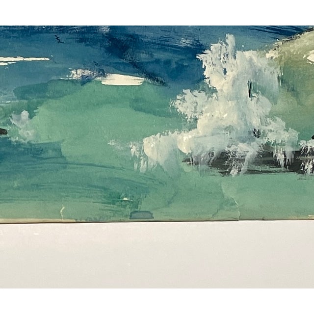 1960s 1961 Alexandra Merker Seagull Painting For Sale - Image 5 of 5