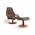 Set of Lounge Chair in Leather with Ottoman from HS Furniture For Sale - Image 15 of 15