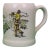 Mid 20th Century Paul Brown X Brooks Brothers Ceramic Mug With Golfer Scene For Sale