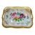 Antique Hand Painted Porcelain Handled Serving Tray For Sale