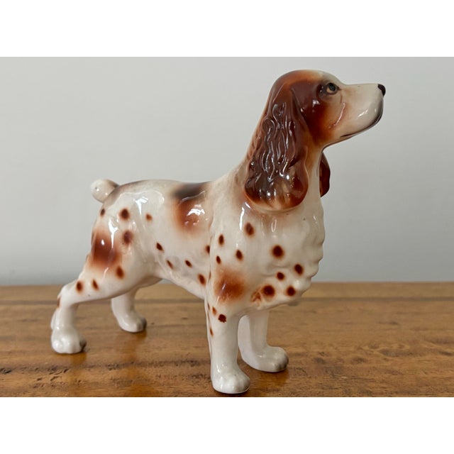 Ceramic Midcentury Pointing Spaniel Figurine For Sale - Image 7 of 7
