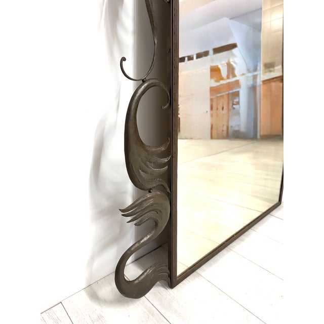 Large Italian Wall Mirror, 1970s For Sale - Image 5 of 7