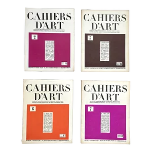 Original 1930 Cahiers D’Art 4 Volumes (N. 2, 5, 6, 7)/Picasso/Max Ernst/Calder/Brancusi