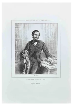 Paul Gavarni, Gentlemen of the Soap Opera, Lithograph, 1850s