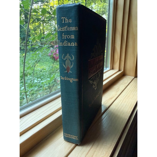 Antique 1899 First Edition "The Gentleman From Indiana" by Booth Tarkington - Decorative Binding For Sale - Image 10 of 12