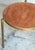 Mid 20th Century Mastercraft Bronze and Suede Side Table, USA, circa 1970s For Sale - Image 5 of 12