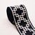 Contemporary SAMPLE - Schumacher Squared Away Trellis Tape In Black For Sale - Image 3 of 4