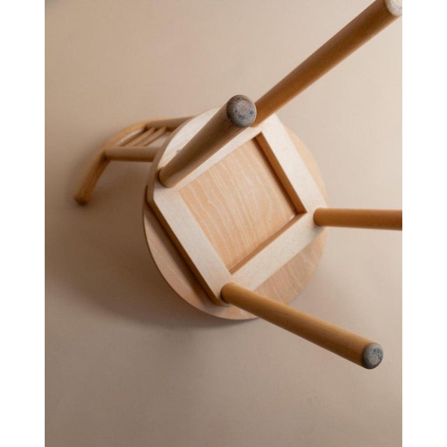 Minimalist Light Wood Chair, Italy, 1980s For Sale - Image 10 of 13
