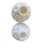 White 1940s White Milk Glass Artichoke-Form Salt & Pepper Shakers - Pair For Sale - Image 8 of 9