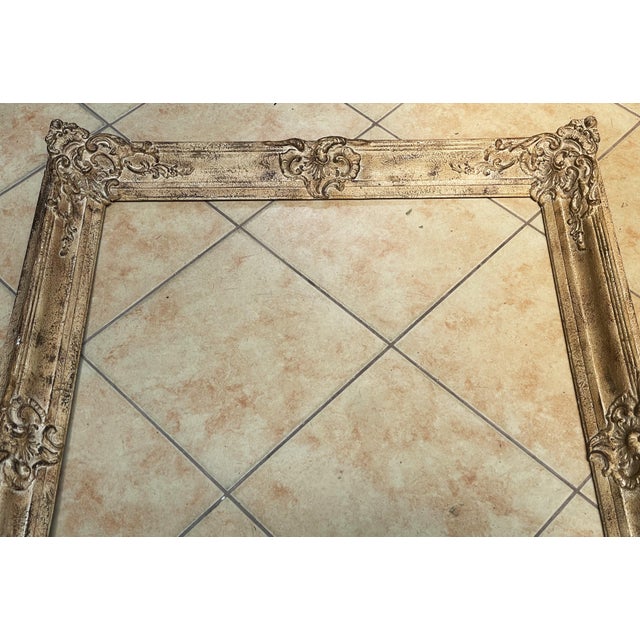 Baroque-Rococo Frame for a Mirror or Painting in Wood, 1950s For Sale - Image 3 of 14