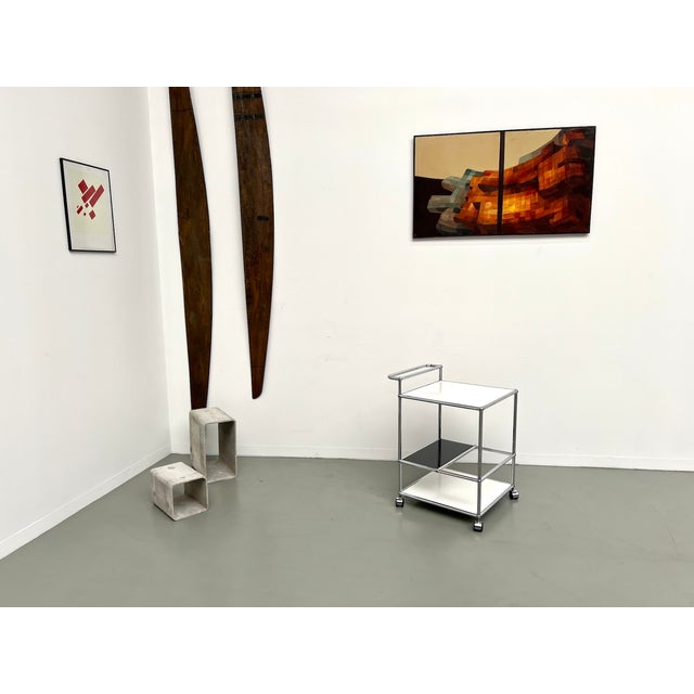 Vintage Serving Trolley from USM Haller, 1980 For Sale - Image 15 of 15