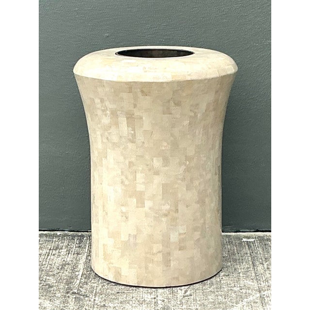 Vintage Boho Maitland Smith Tessellated Stone Planter For Sale - Image 10 of 12