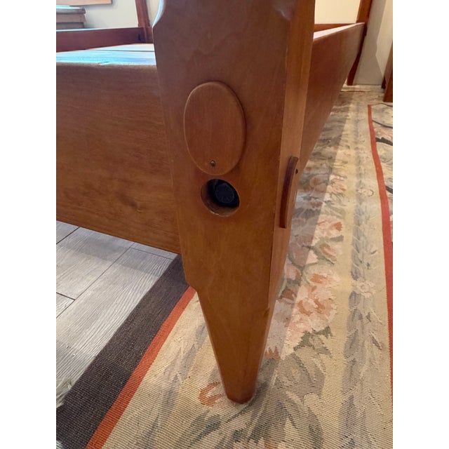 Custom Made Shaker Cherry Pencil Post Bed Frame For Sale - Image 10 of 12