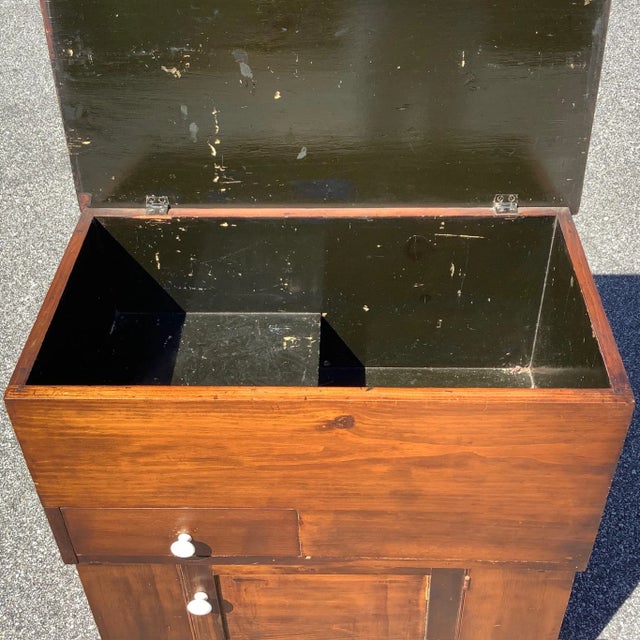 Antique 19th Century Pine Dry Sink For Sale - Image 4 of 10